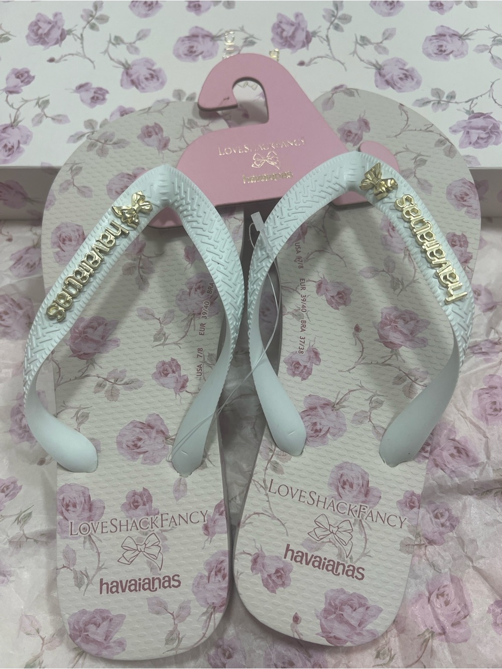 LoveShackFancy x Havaianas Ribbon Rosa